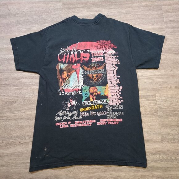 Vintage 2005 Taste Of Chaos Tour Festival T Shirt Small/Med Y2K Grunge Emo Metal - Picture 6 of 16